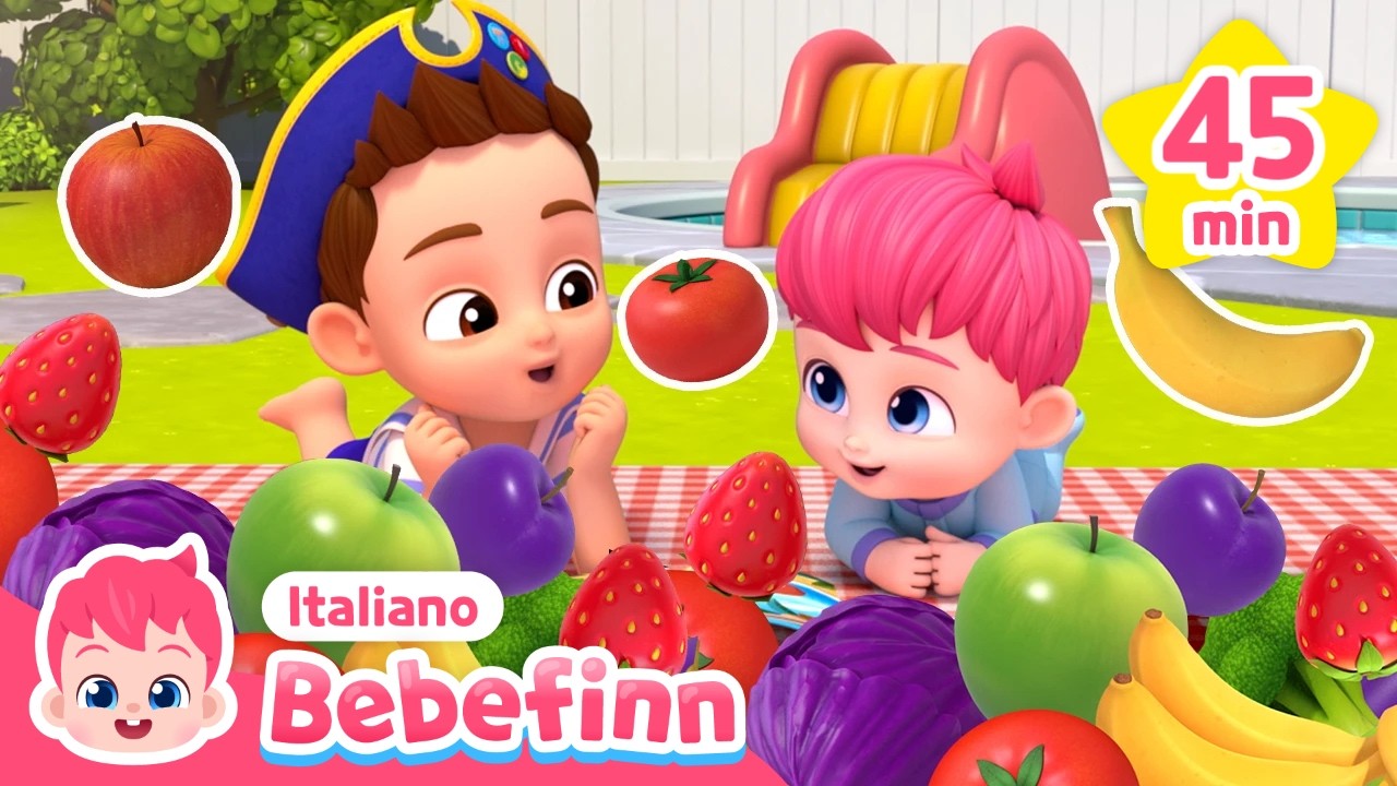 Prepariamo del succo di frutta! | 🌈 Imparare i colori | Bebefinn Italiano - Canzoni per Bambini ​