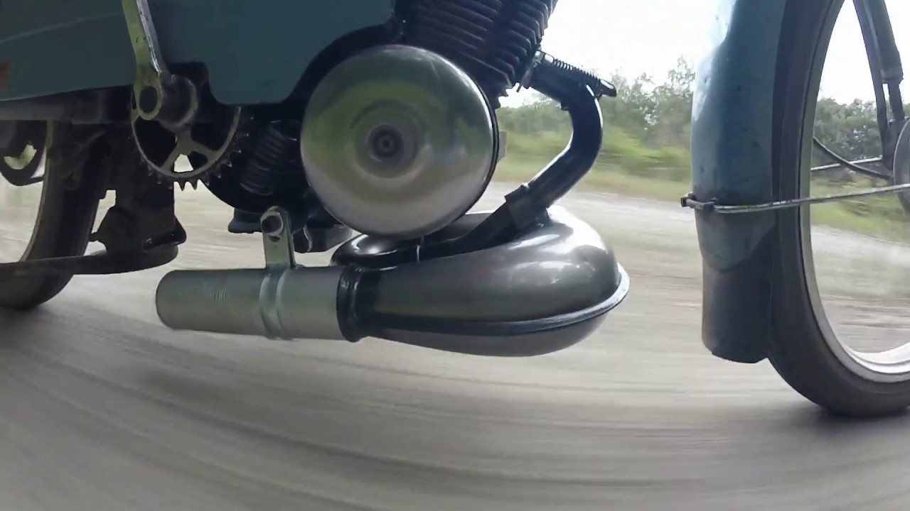Pot polini Custom sur une Motobécane AV7 