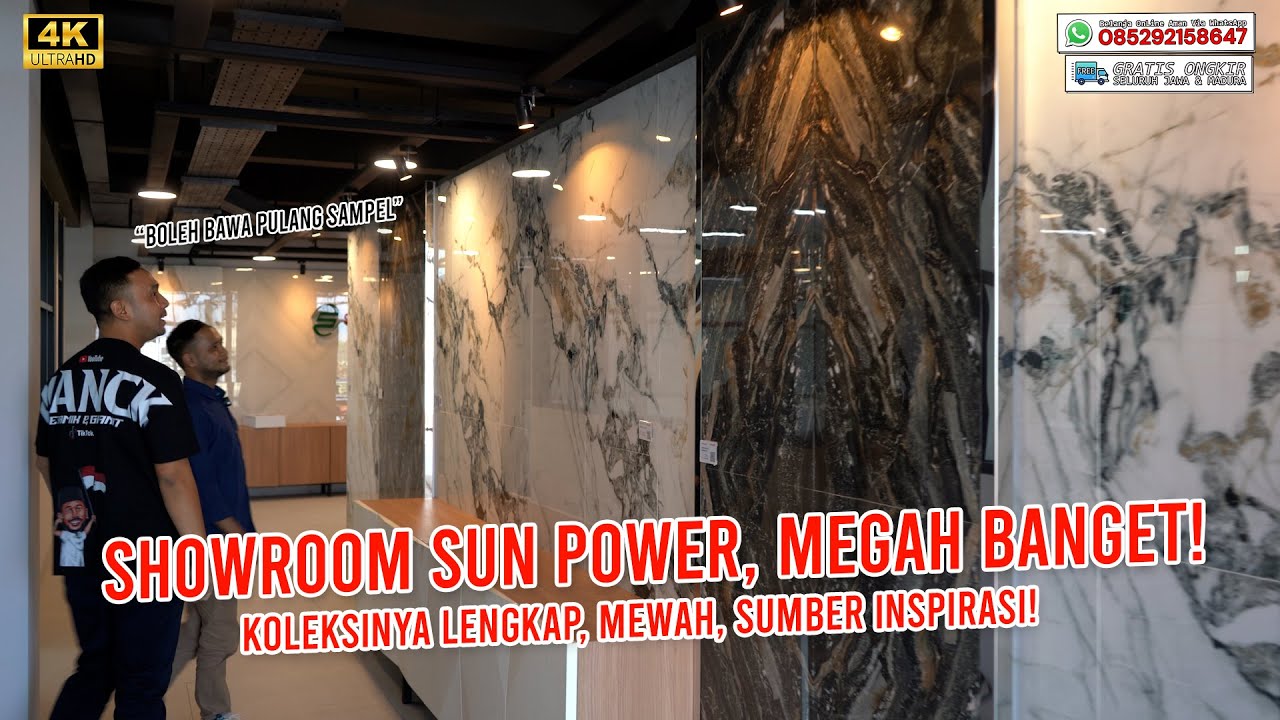 CARI INSPIRASI GRANIT/KERAMIK DI SHOWROOM SUN POWER, BELINYA DI DIAN CK. PASTI MURAH MEWAH & AMANAH❗