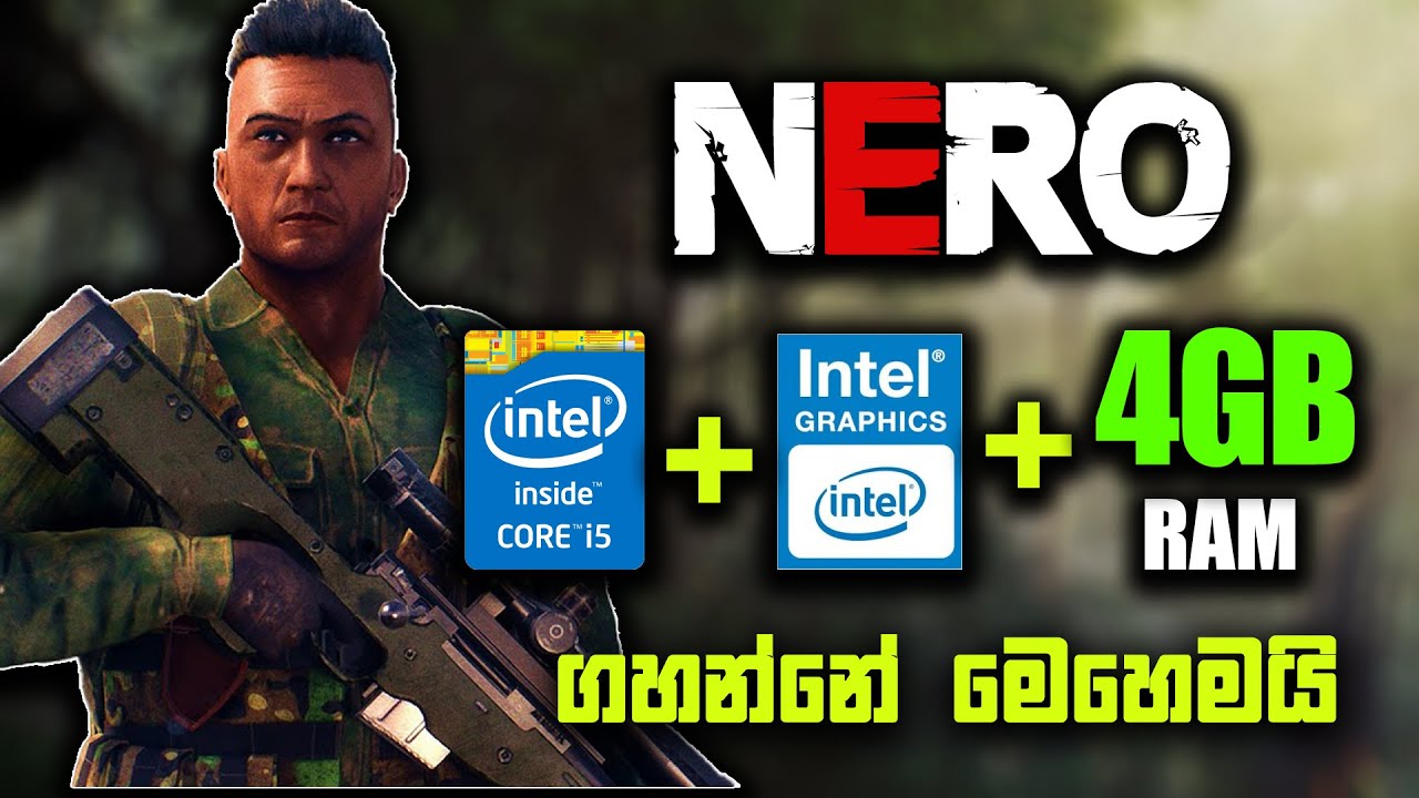 ඕන pc එකක NERO ගහමුද | NERO benchmark in intel HD2500 | NERO play in any low end pc
