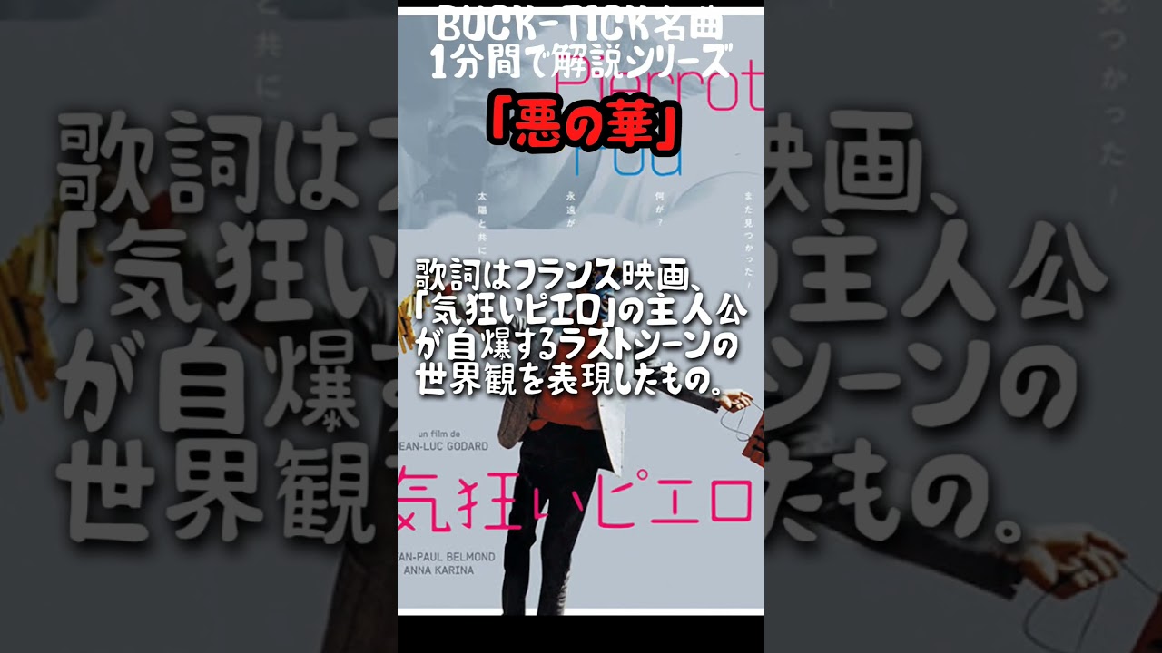 #bucktick #1分間名曲解説シリーズ #櫻井敦司 #今井寿 #星野英彦 #樋口豊 #ヤガミトール #バクチク現象 #悪の華