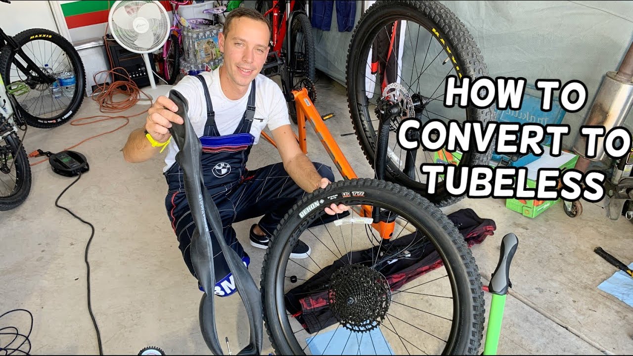 HOW TO CONVERT TO TUBELESS TIRE MOUNTAIN BIKE
