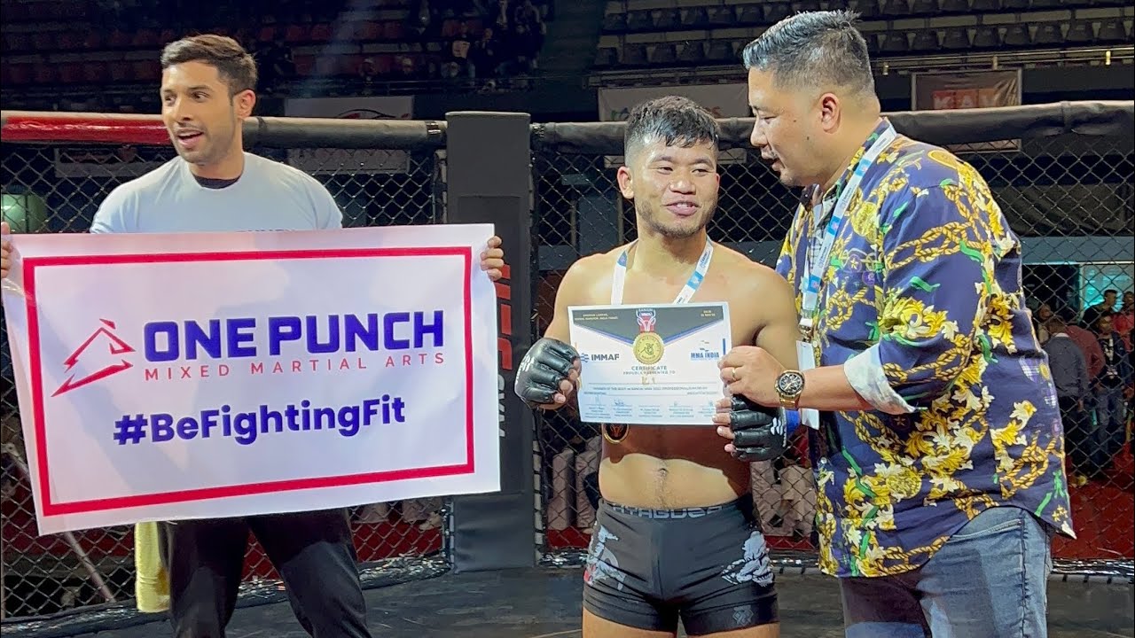 PMS Dawngliana PRO MMA fight at Sangai MMA in Imphal,Manipur on 26 November 2022