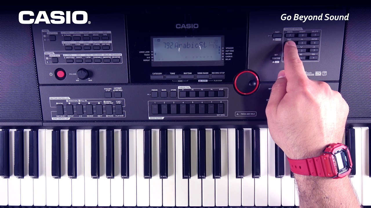 الحلقة الثانية طريقة بناء الايقاعات في جهاز CASIO CTX