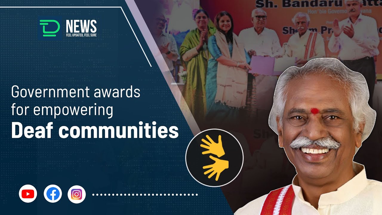 Government awards for empowering Deaf communities | 04.10.22 #deaftalks #isl #deafnews #deafmedia