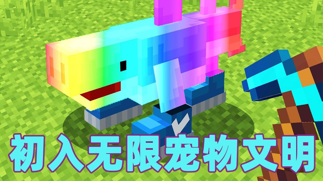我的世界：初入无限宠物文明 #我的世界 #minecraft #mc#火萤游戏解说