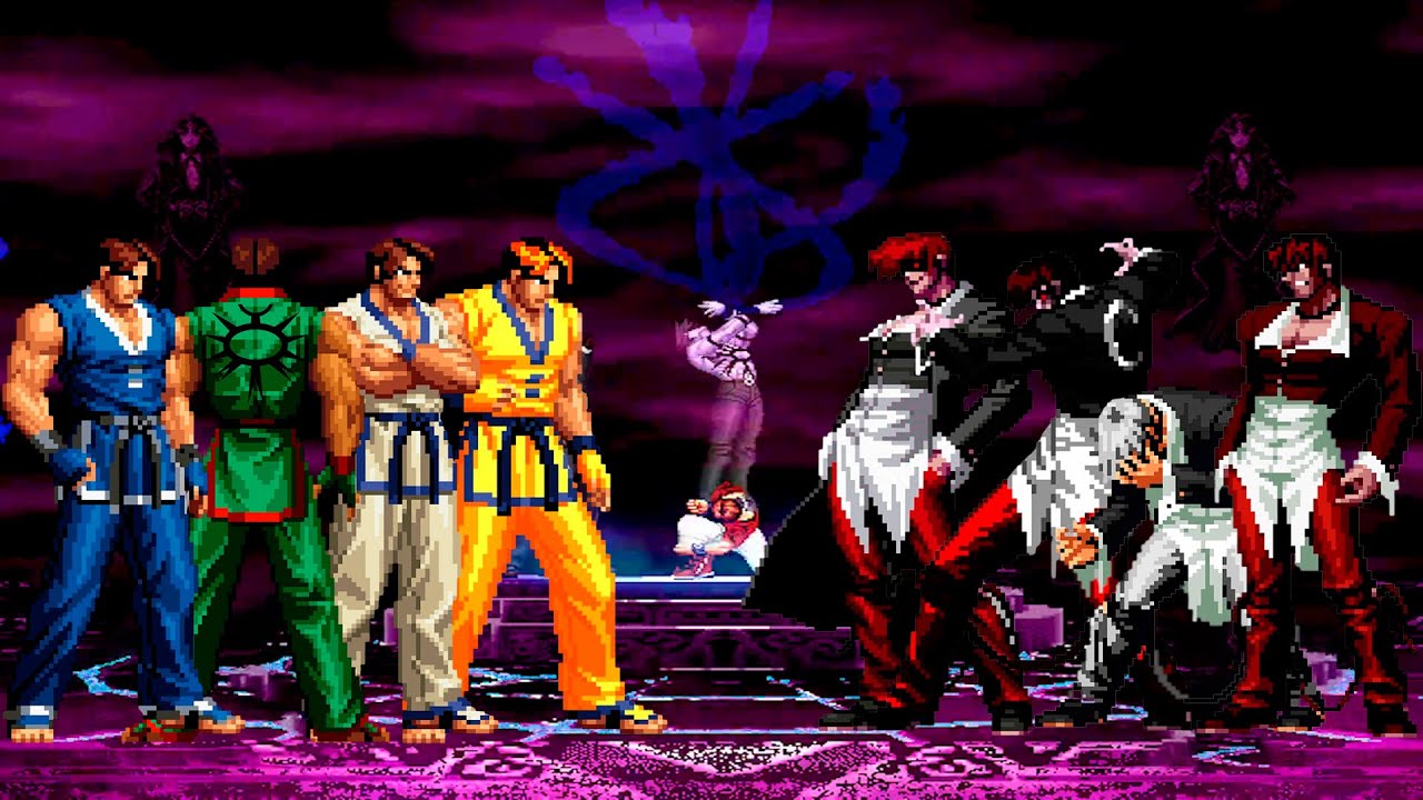 [KOF Mugen] Kim Kaphwan Team vs Orochi Iori Team