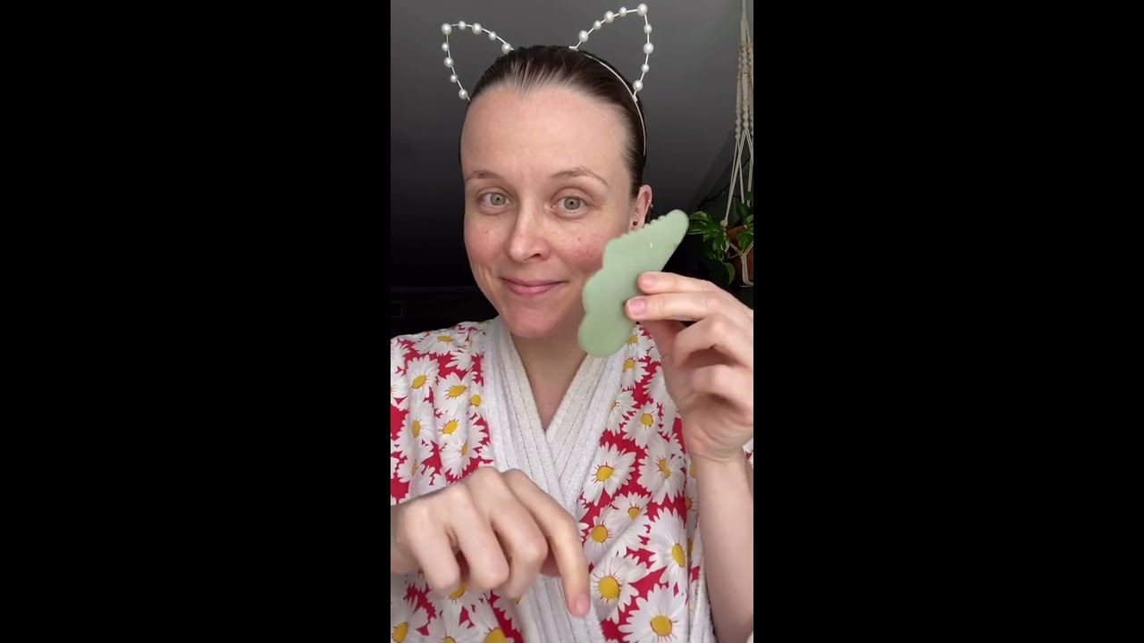 Quarantine Facial Gua Sha Routine, follow along in real time as you learn