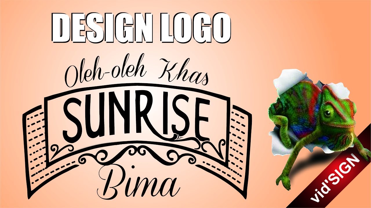 How to Design Logo From Hand Lettering Sketch SUNRISE using Corel DRAW