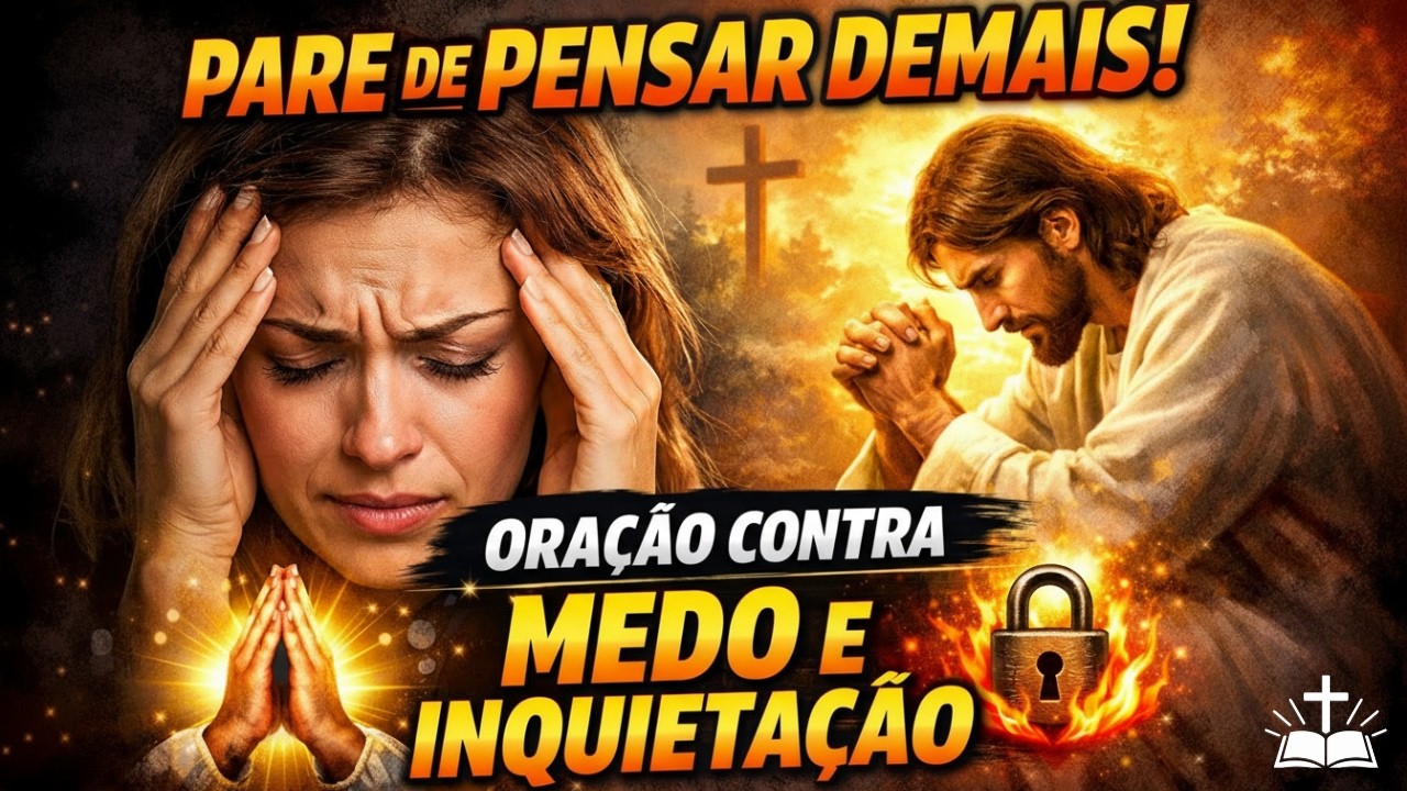 ORAÇÃO CONTRA MEDO E INQUIETAÇÃO - PARE DE PENSAR DEMAIS 🙌🙏