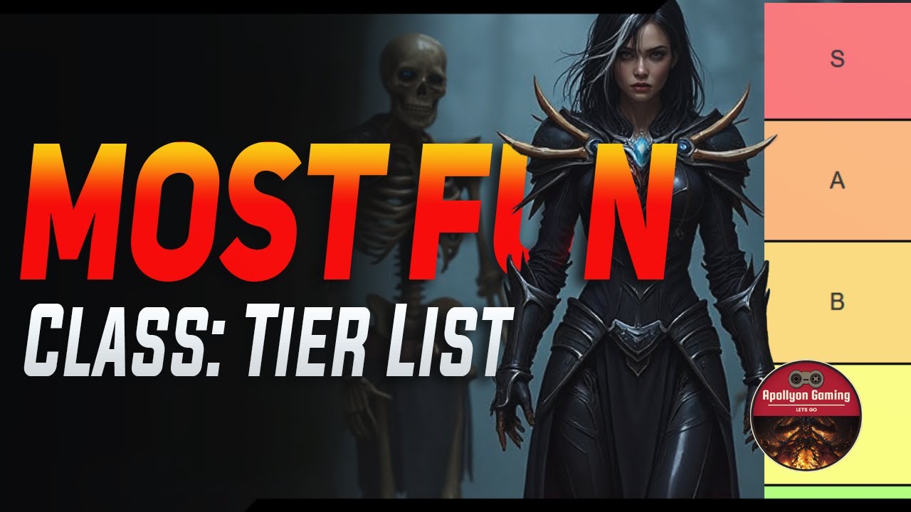 Diablo Immortal Tier List - BEST and WORST classes for FUN! S-Tier Most ENJOYABLE CLASSES 2025