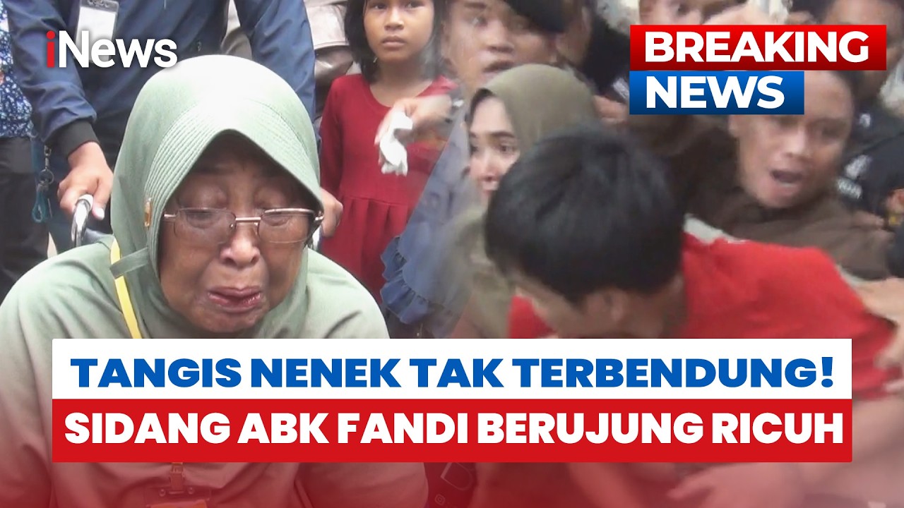 BREAKING! Sidang ABK Fandi Kasus Sabu 2 Ton Ricuh,  Polisi dan Keluarga Saling Dorong di Pengadilan