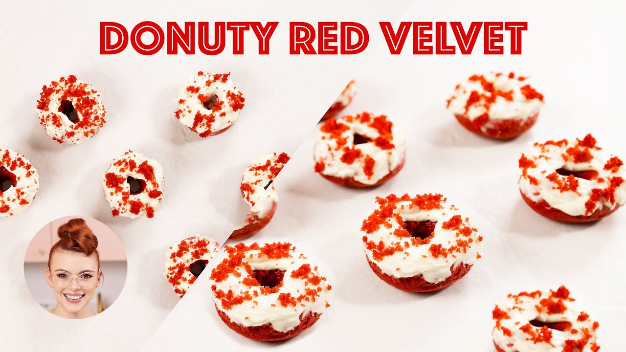 Pieczone Donuty RED VELVET! | SUGARLADY