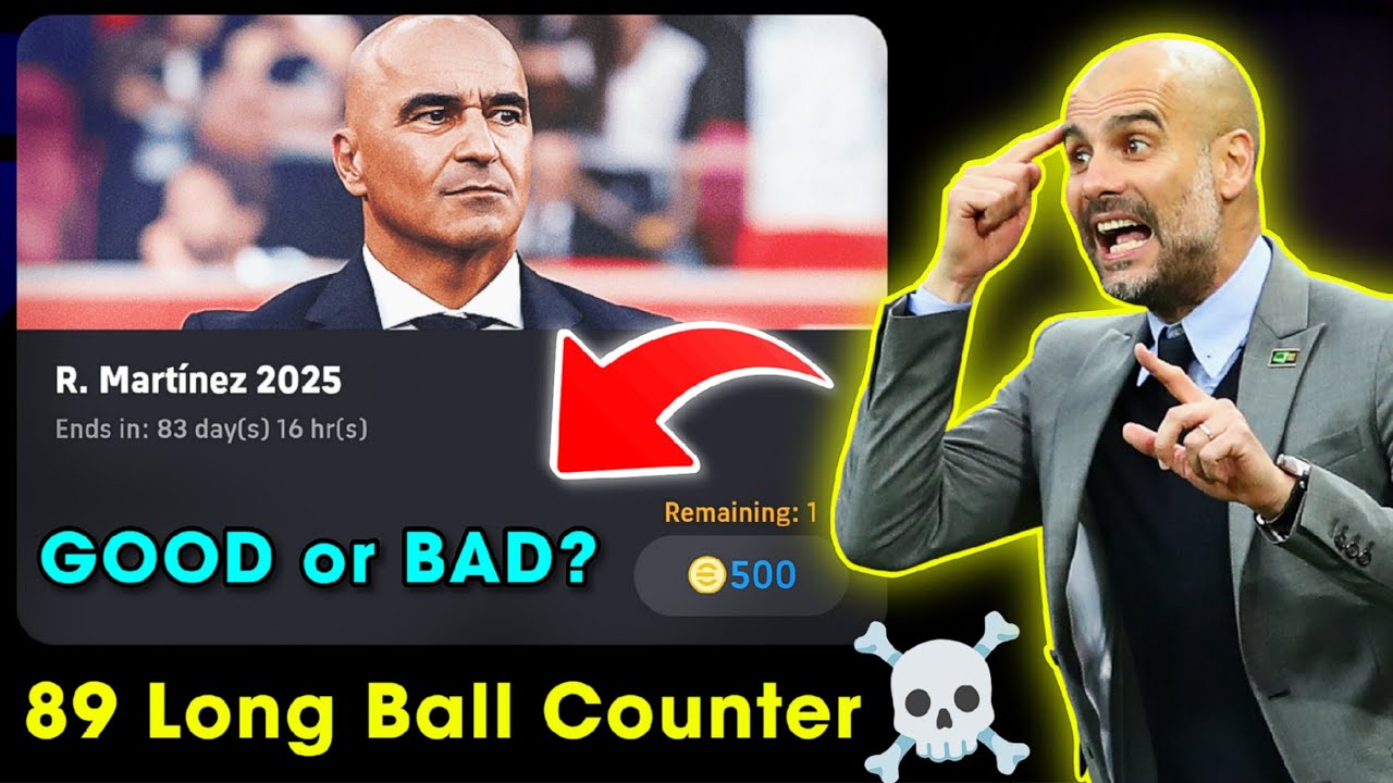 eFootball&trade; 2025 Новый менеджер Роберто Мартинеса Честный обзор!! 89 Менеджер по контратакам на дл...