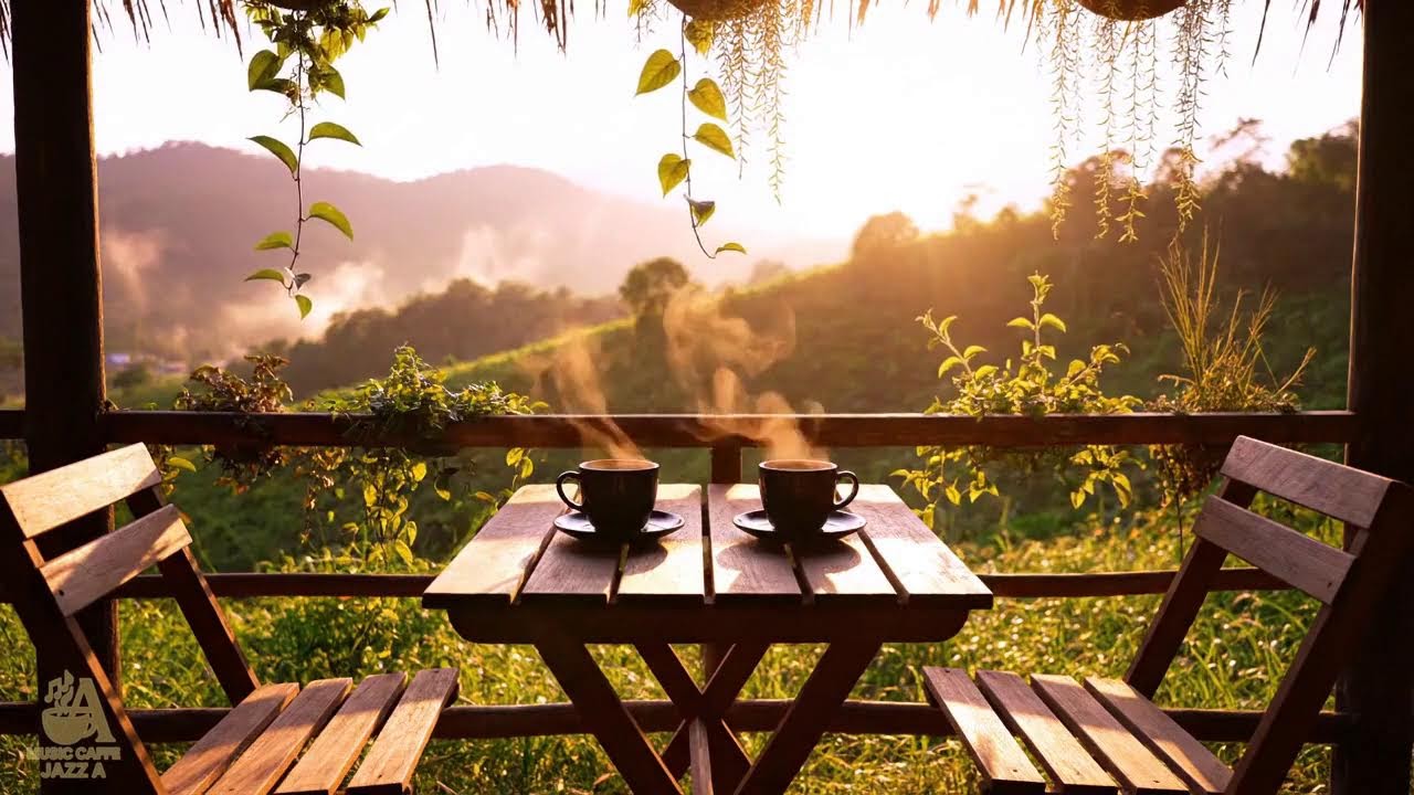 #1 Cozy Morning Jazz Cabin for Positive Energy | Gentle Lakeside Jazz Background Music for Work ☕☕☕