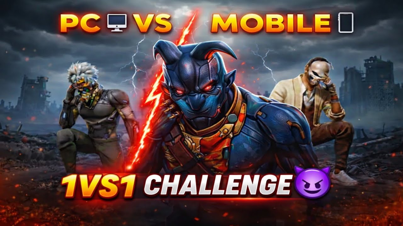 PC Player Ne Diya 1vs1 Challenge 😈 | World Chat Se Custom Room Battle | Free Fire Gameplay