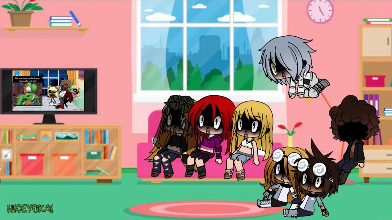 Raiden & The Cast Reacts to Harlem Girls React to Memes 3 ft. Nace (Gacha Club)
