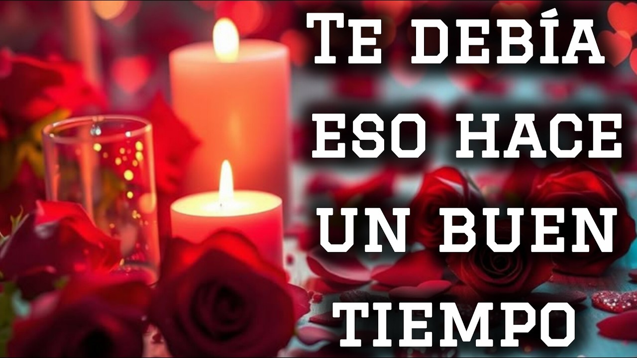 Te debía eso hace un buen tiempo