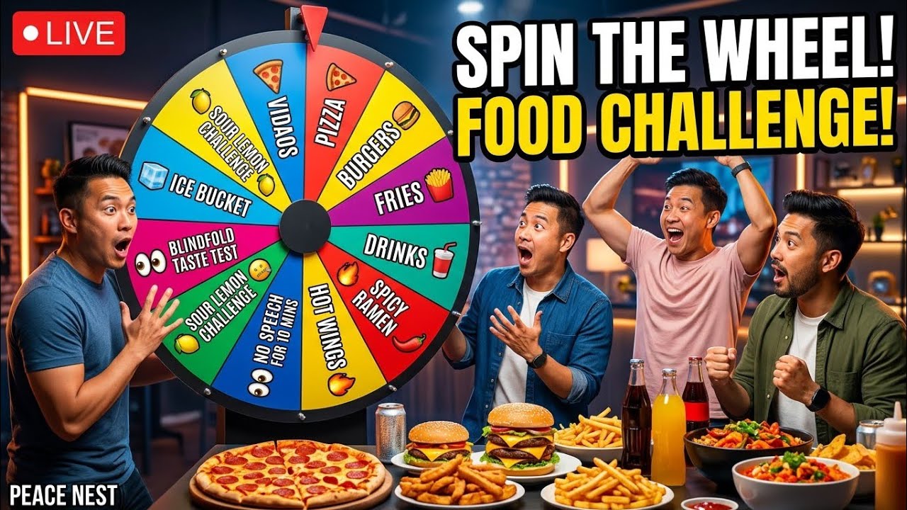 LIVE🔴Spin the Wheel Food Challenge! Funny Punishments & Surprises #Live #Challeng  #USA #UK #Germany