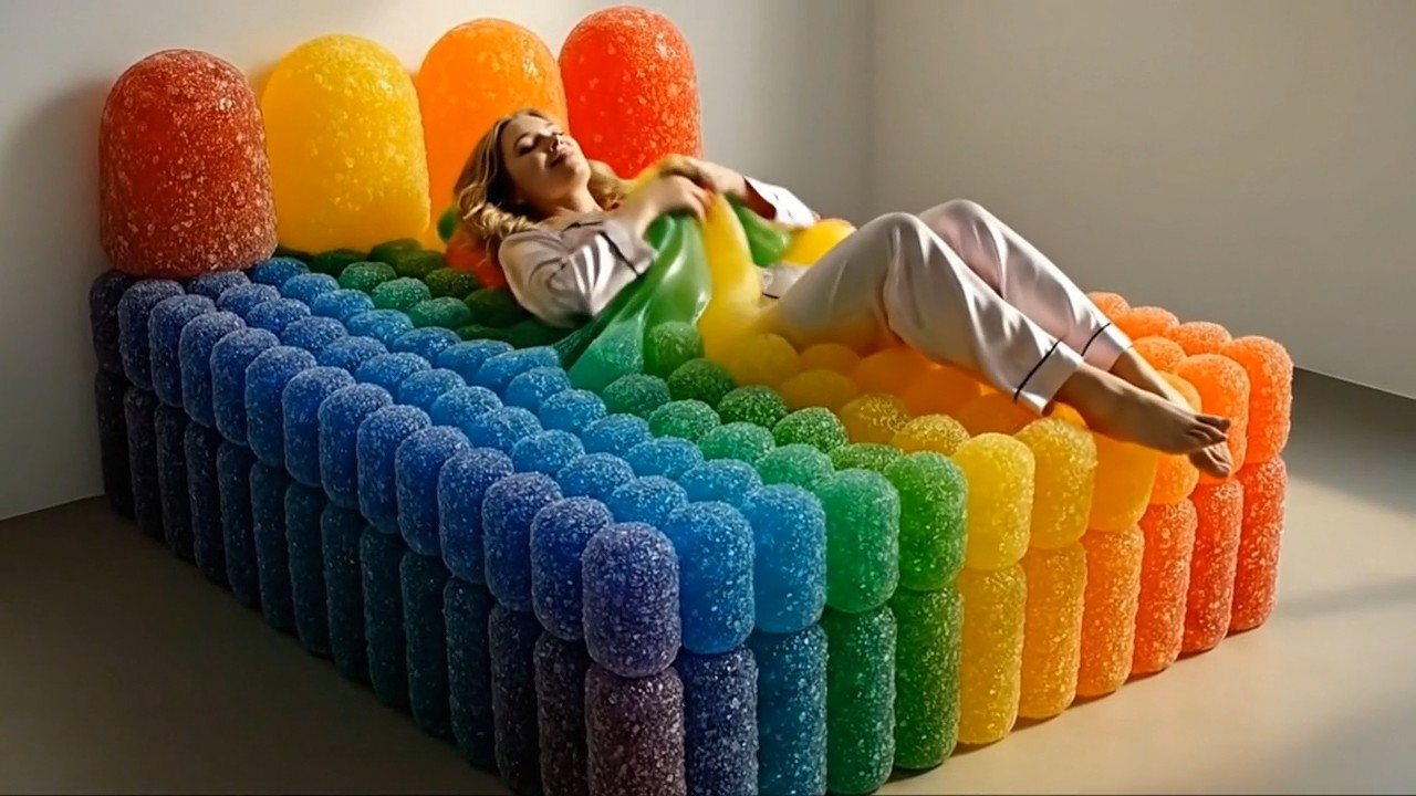 Which Crazy Bed Would You Choose?🛏️🌈 | 🛏3 Min Ultimate Deep Sleep AI ASMR.#relaxingbedtimemusic