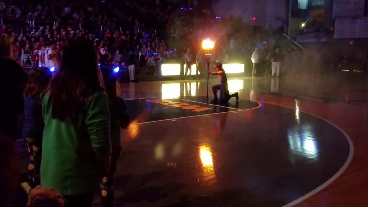 Kade Zanger (2018-2019) QHS Blue Devil mascot
