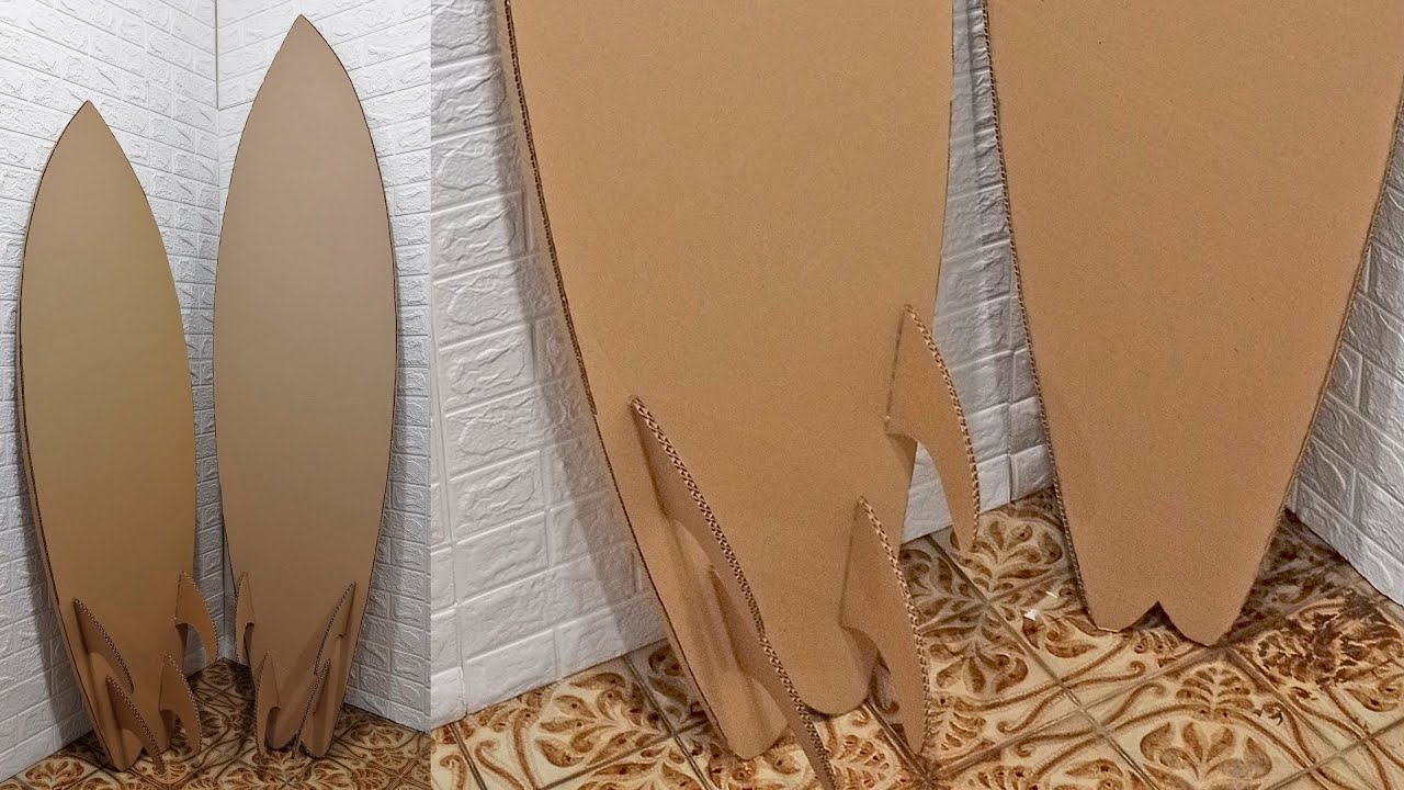 Como Fazer Prancha de Surf de Papelão - Surfistas DIY Aprenda a fazer sua própria prancha em casa!