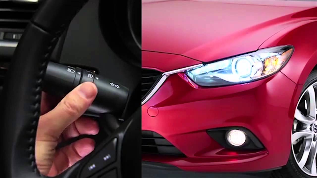 2014 Mazda6 Exterior Lights controls for standard and Xenon lights tutorial