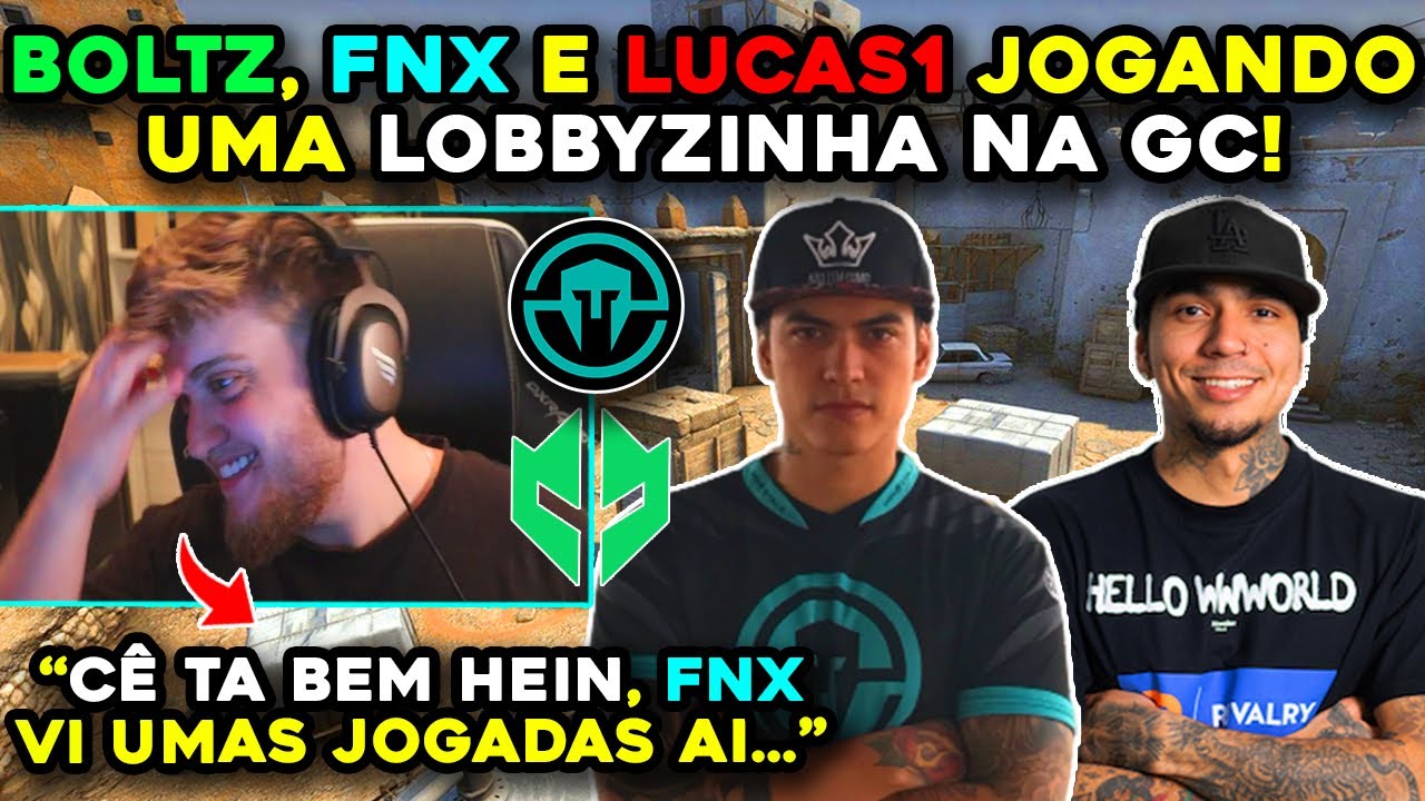 [NOVO TIME? FNX E LUCAS?!]🔥 BOLTZ, FNX & LUCAS1 JUNTOS JOGANDO LOBBY NA GC!