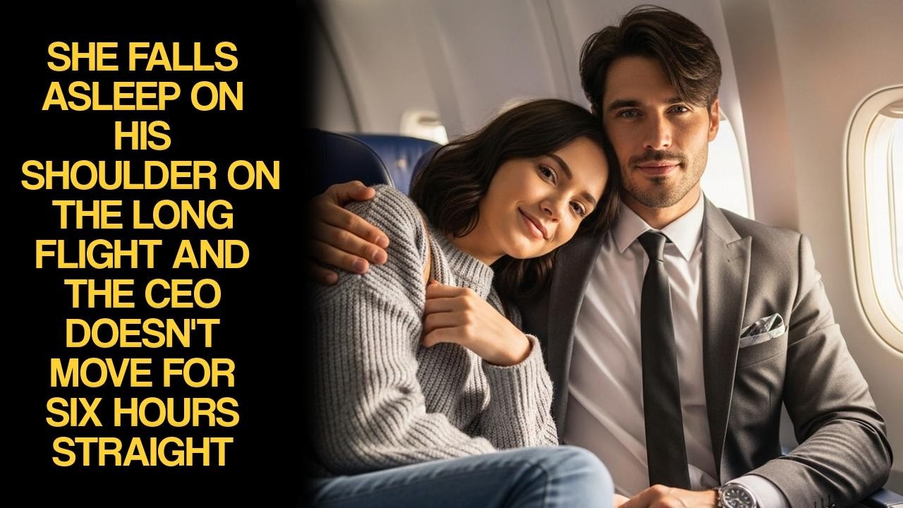 She Falls Asleep On His Shoulder On The Long Flight And The CEO Doesn't Move For Six Hours Straight