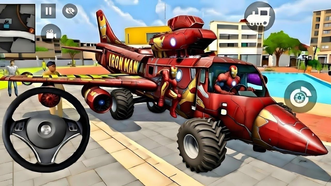 🤑Indian Thift Auto Simulator🤩Indian Showroom Purchase😯Modify Ironman Wheels Aroplane& Car🥳Game
