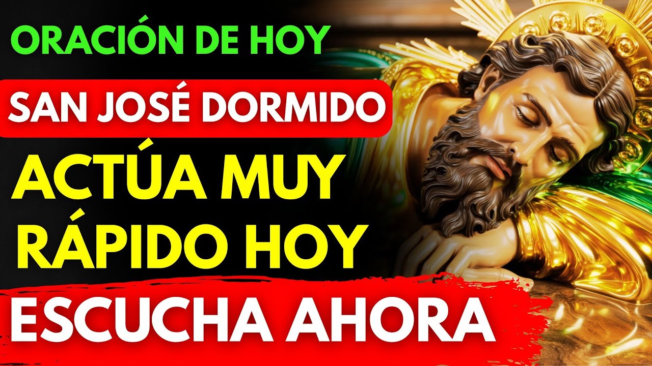 REZA 2 MINUTOS 💖 San José Dormido Te Mostrará la Señal que Esperas HOY