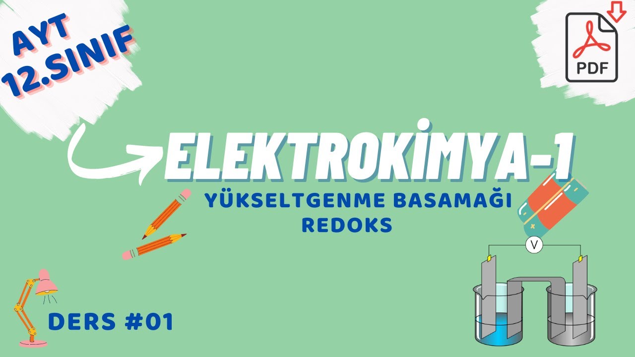 ELEKTROKİMYA | Y&Uuml;KSELTGENME BASAMAĞI-REDOKS | AYT - KİMYA #01