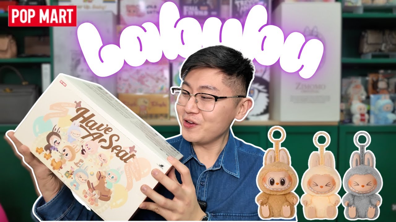 POPMART The Monsters Labubu V2 Присаживайтесь | Распаковка полного набора + демонстрация!