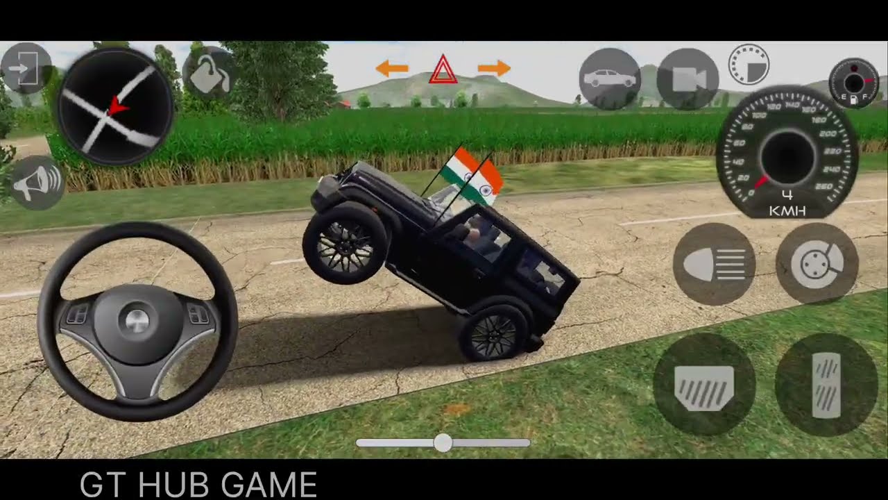 Mahindra Thar Lovers. Jai Veeru Song😈🤯 indian cars simulator 3d game..red Mahindra Thar Modified