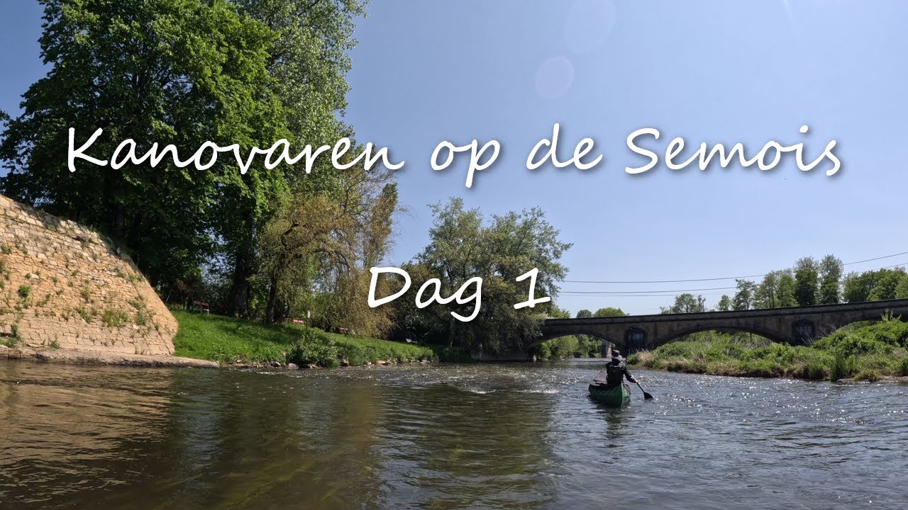 Kanovaren op de Semois, Belgische Ardennen. Dag 1