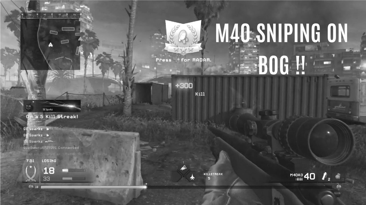 MWR M40 Sniping on Bog!