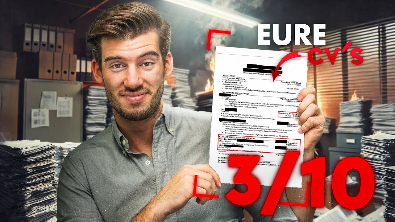 Ich ROASTE eure Lebensläufe (BWL-Edition)