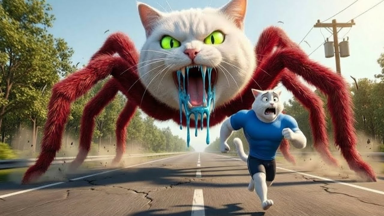 El Gatito Tiene Problemas Con la Estrella de Mar Gigante!#ai#aicat#story#catshorts