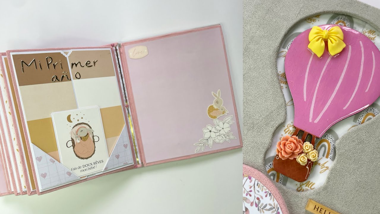 &Aacute;LBUM SCRAPBOOK &ldquo;MI PRIMER A&Ntilde;O&rdquo; #scrapbooking #scrapbookingideas #scrapbookinspiration #albumscrap