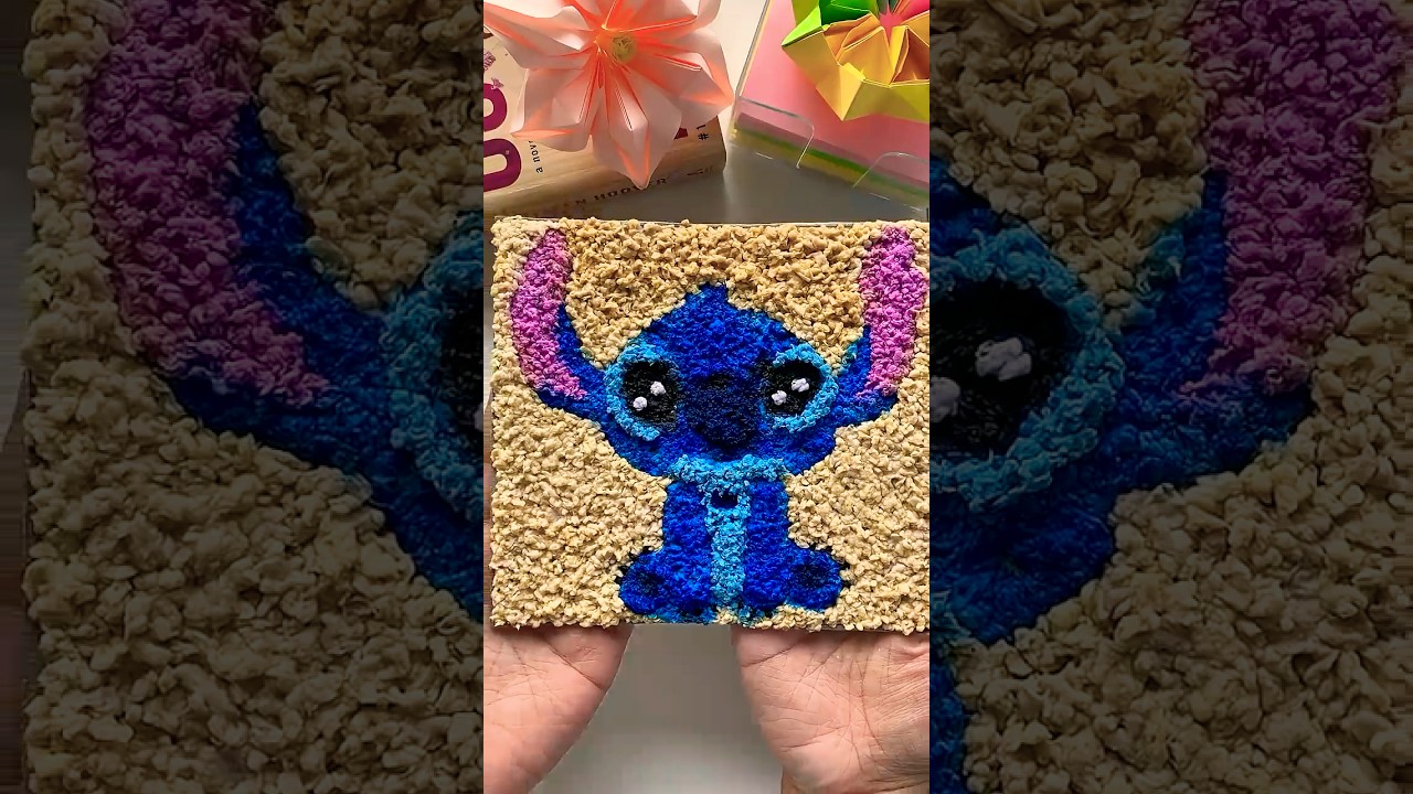 DIY Upcycled Paper Stitch Art Tutorial | Eco-Friendly Craft Idea #diycrafts #shorts #ecofriendly