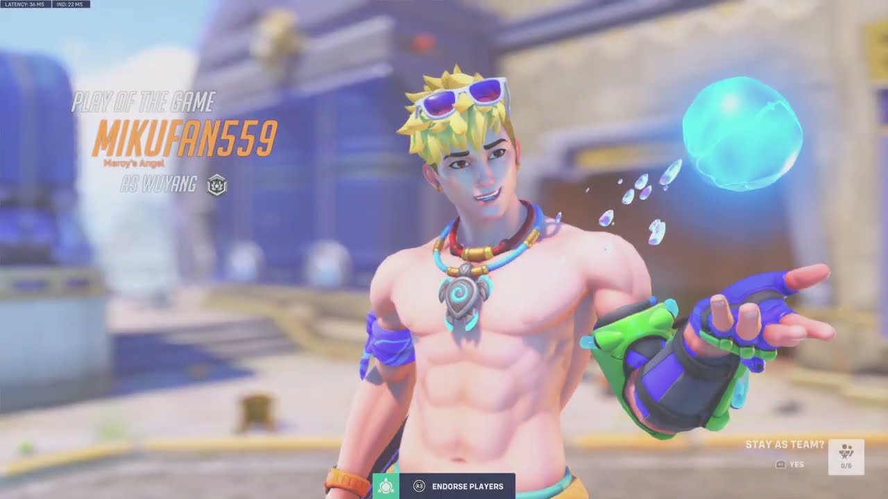 Wuyang Makes a Splash Overwatch 2 Poolside Wuyang Gameplay