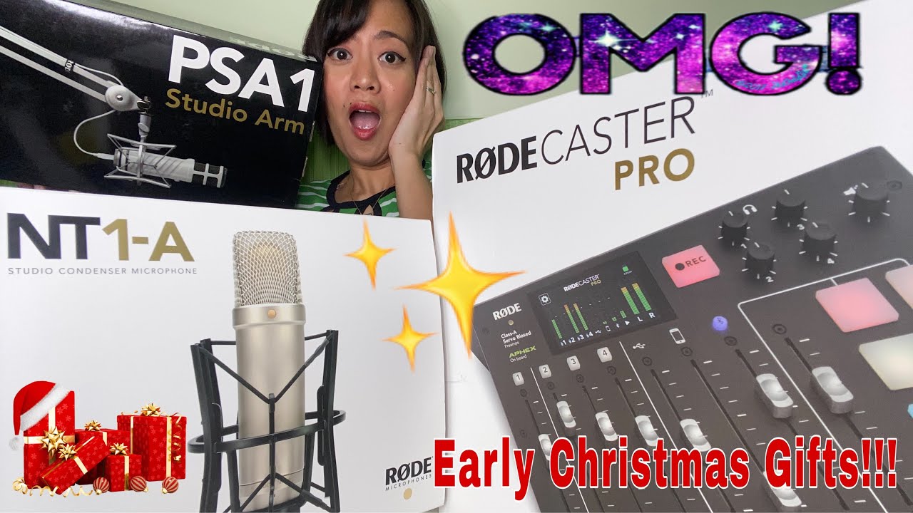 UNBOXING: RODE NT1-A CONDENSER MIC, RODE CASTER PRO and RODE PS A1 STUDIO ARM MIC✨|| Mumzy Vany