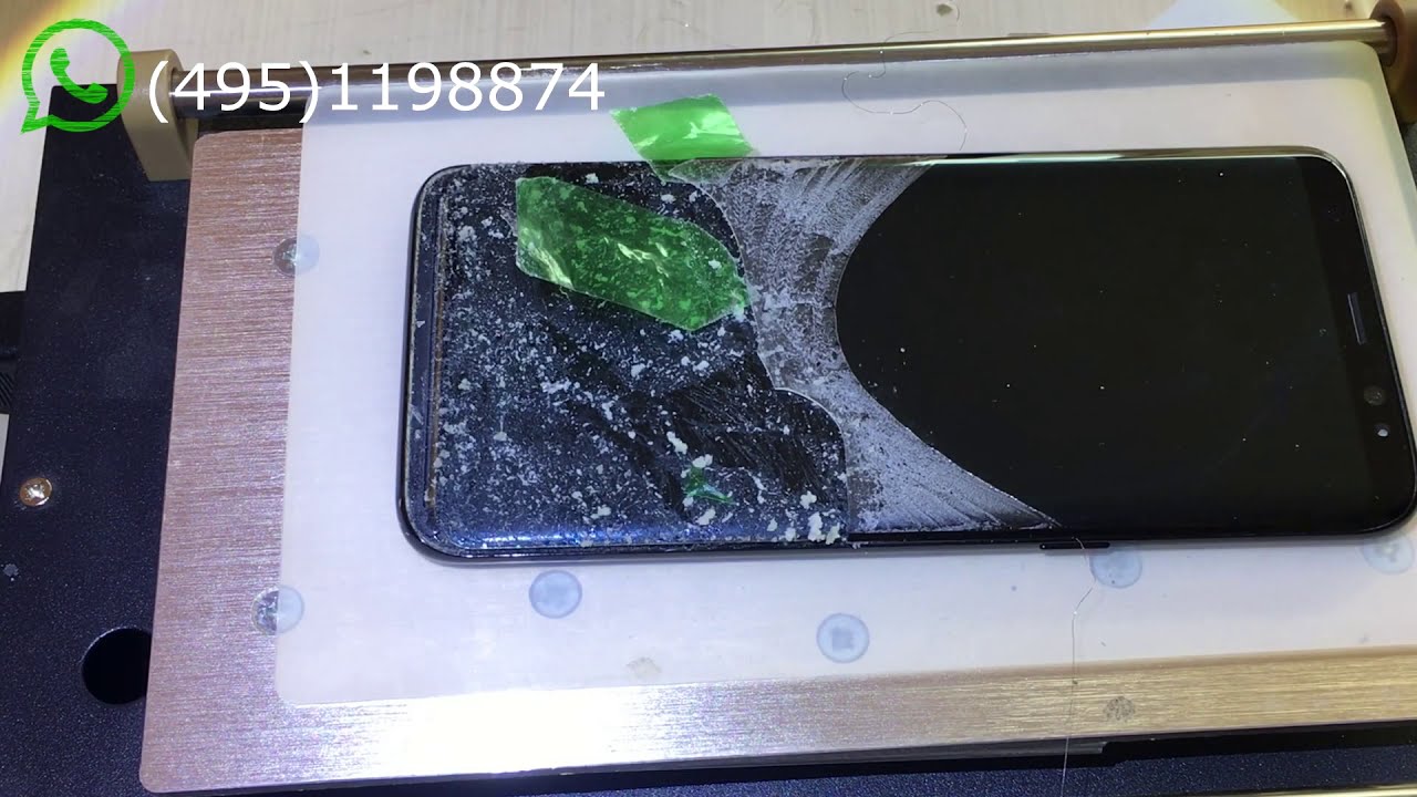 Como remover y cambiar el cristal glass Galaxy S8 rápido y fácil