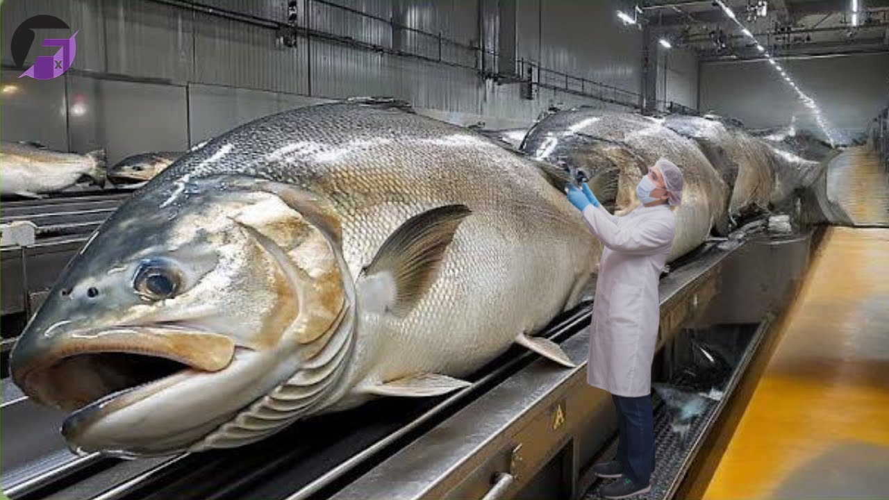How MILLIONS of Salmon are Farmed and Harvested | Salmon Farming Agriculture Documentary