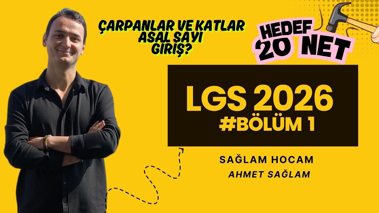 LGS 2026 Matematik 1 | 8. SINIF 1. DÖNEM | Çarpanlar  ve Katlar #lgs2026 #lgsmatematik #lgstayfa