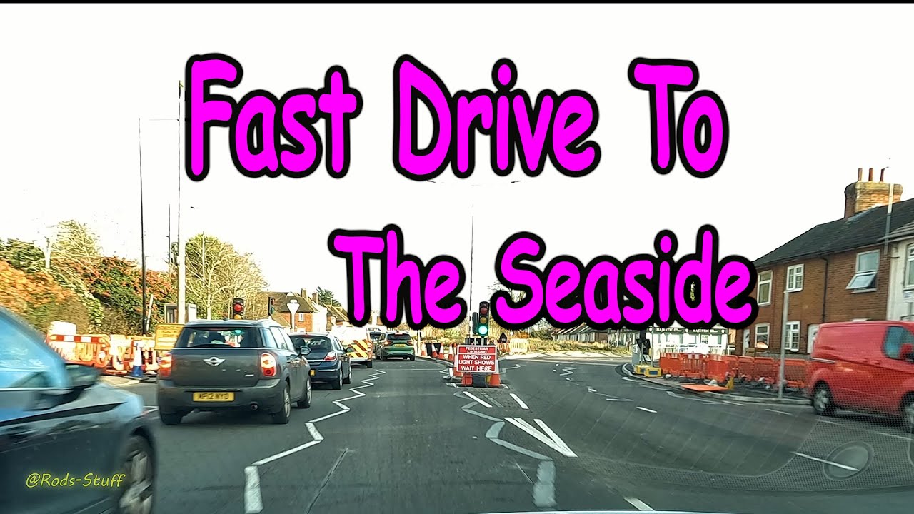 Driving From Colchester To Walton on the Naze (3x Speed)