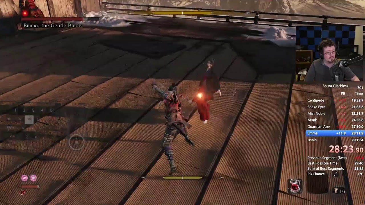 Sekiro Shura Glitchless Speedruns for Sub 
