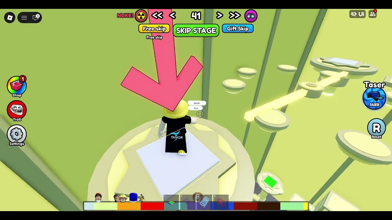 playing an obby #imverycooltrust