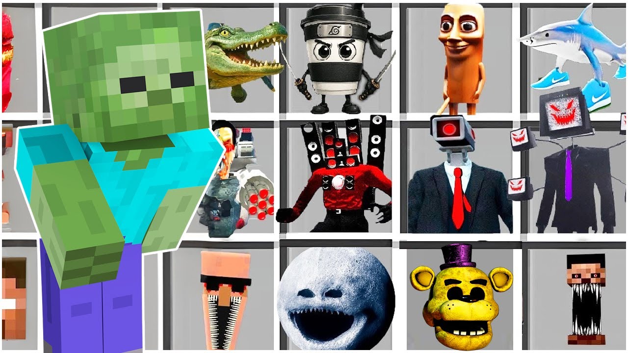 NASIL TÜM CANAVARLARI YAPTIM VE DÖNÜŞTÜM 😱 - Minecraft