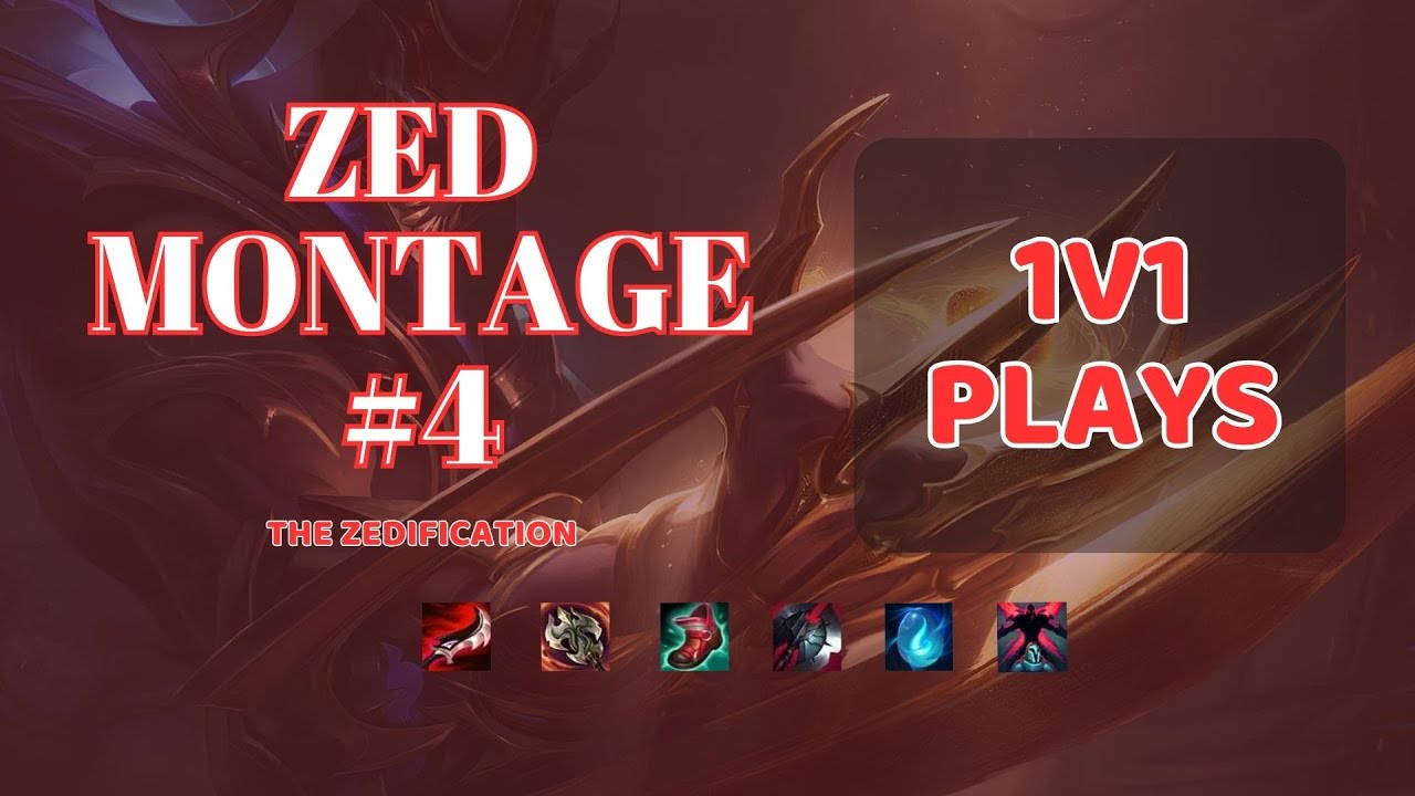 Zed Montage #4 - Deadly 1v1 Plays in League of Legends